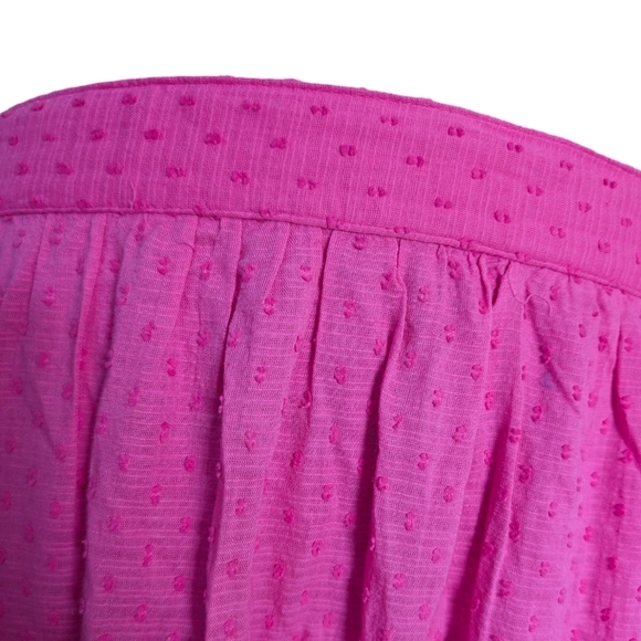 Vtg Y2K Coquette Bubblegum Pink Tiered Textured Cutout Maxi Skirt Size Large - Picture 3 of 9